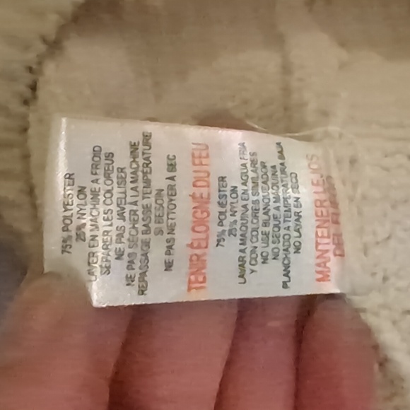 Rae Dunn Super Soft Cream Knit Medium - Picture 9 of 9